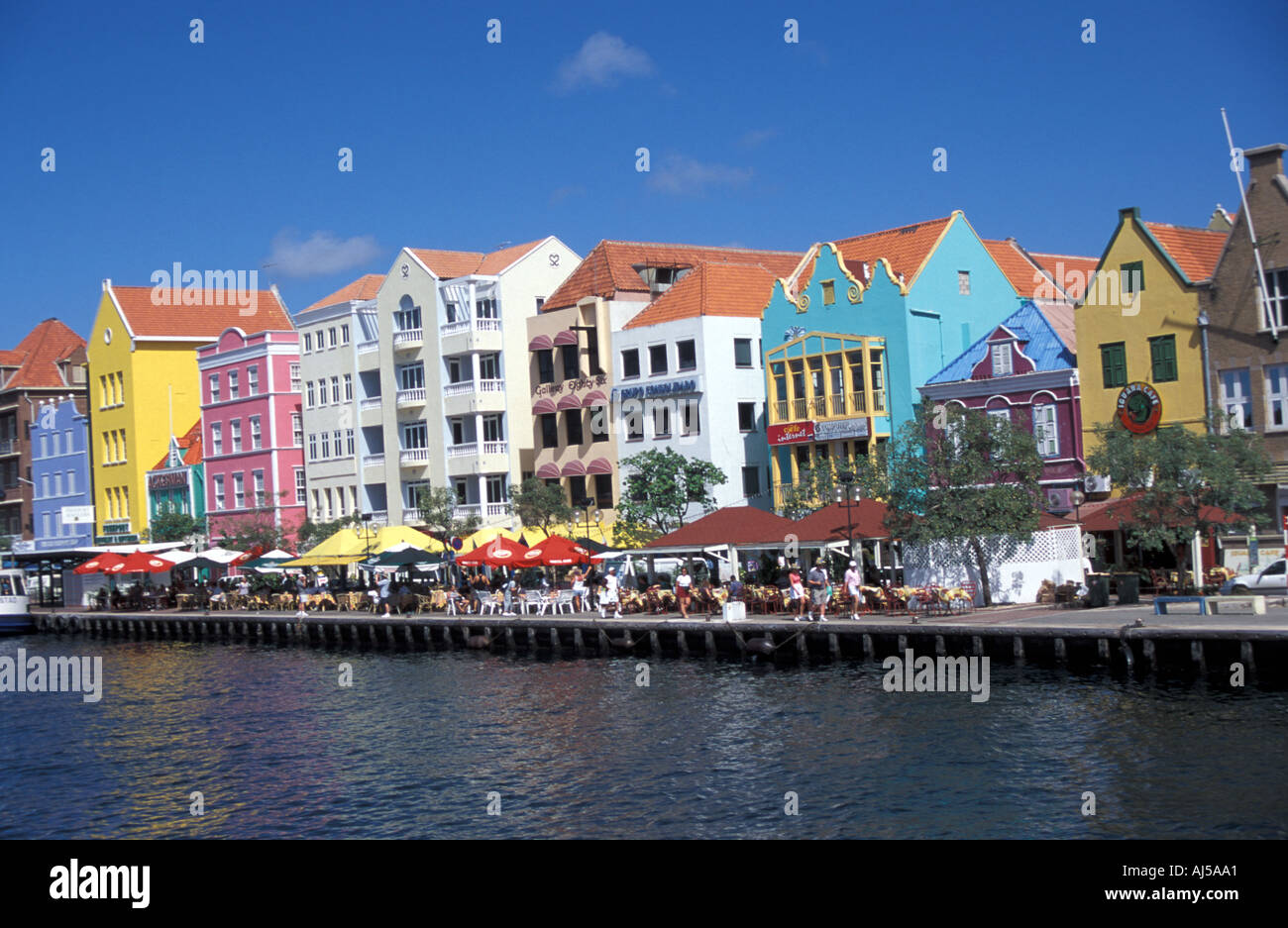 Caribbean Curacao Dutch architecture Willemstad Curacao Stock Photo Alamy