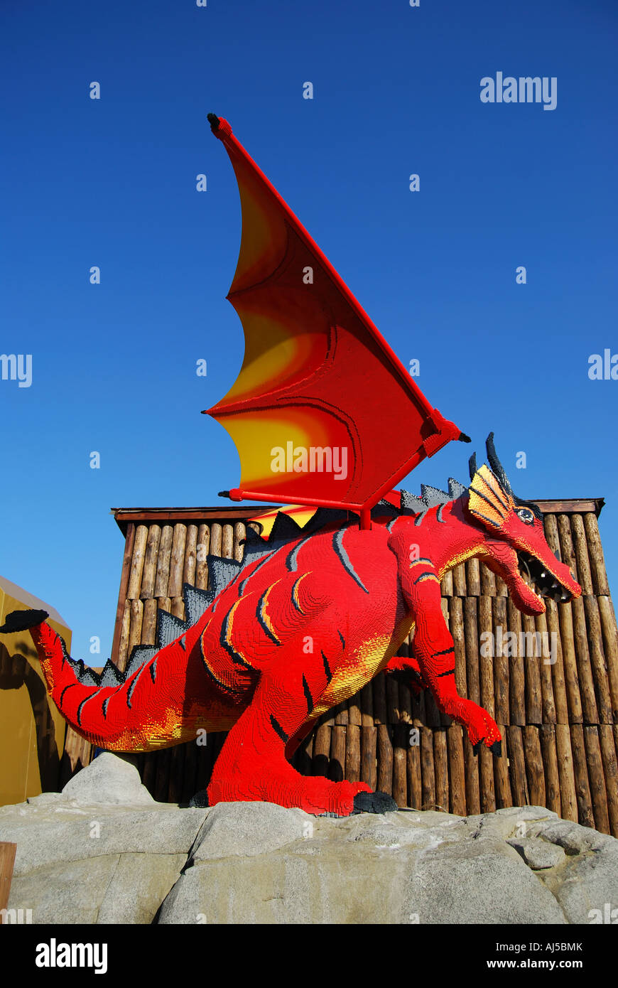 Land of the Vikings Lego dragon character, Legoland Windsor, Windsor