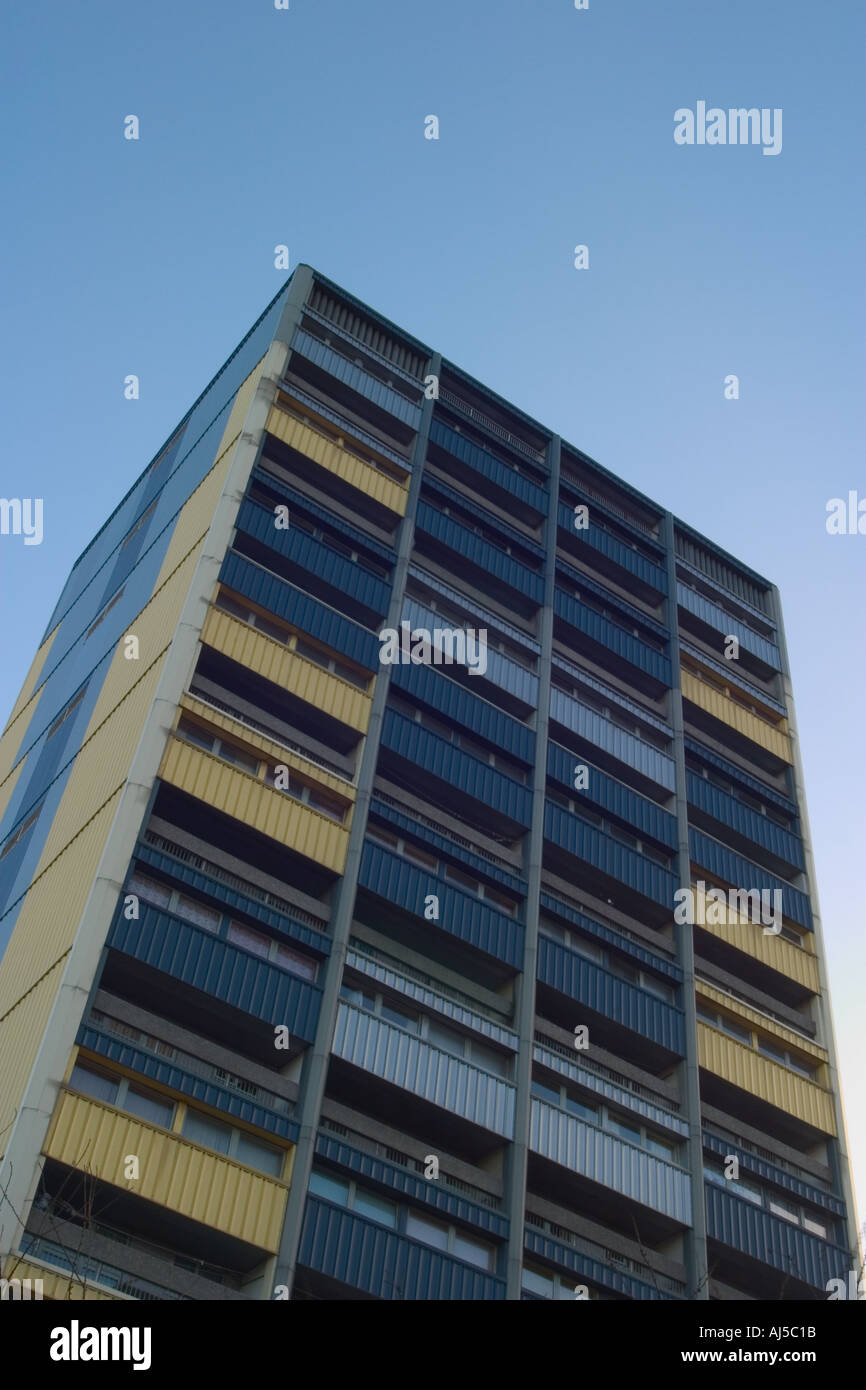 Council flats in Leith Stock Photo Alamy