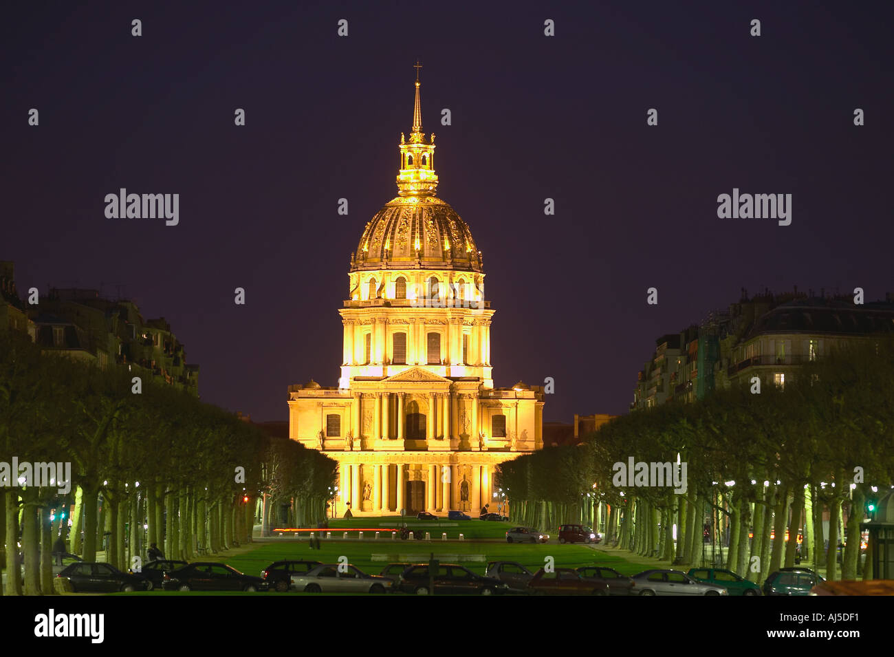View of Les Invalides Paris Stock Photo - Alamy