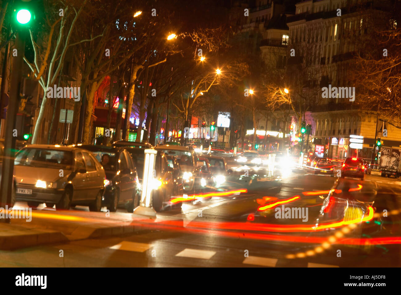 Traffic in Paris France Stock Photo Alamy