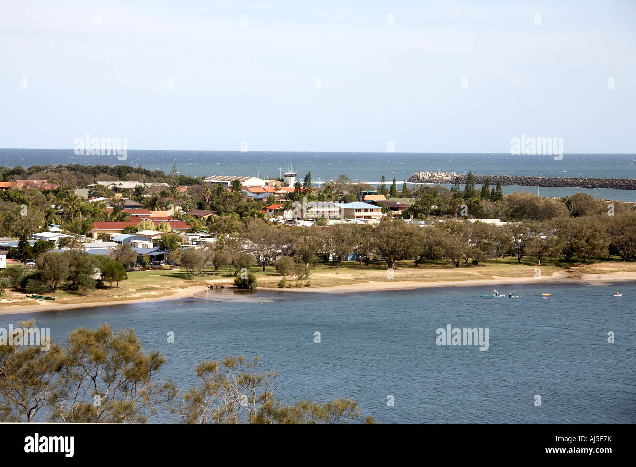 River Richmond estuary at Ballina in New South Wales NSW Australia Stock Photo