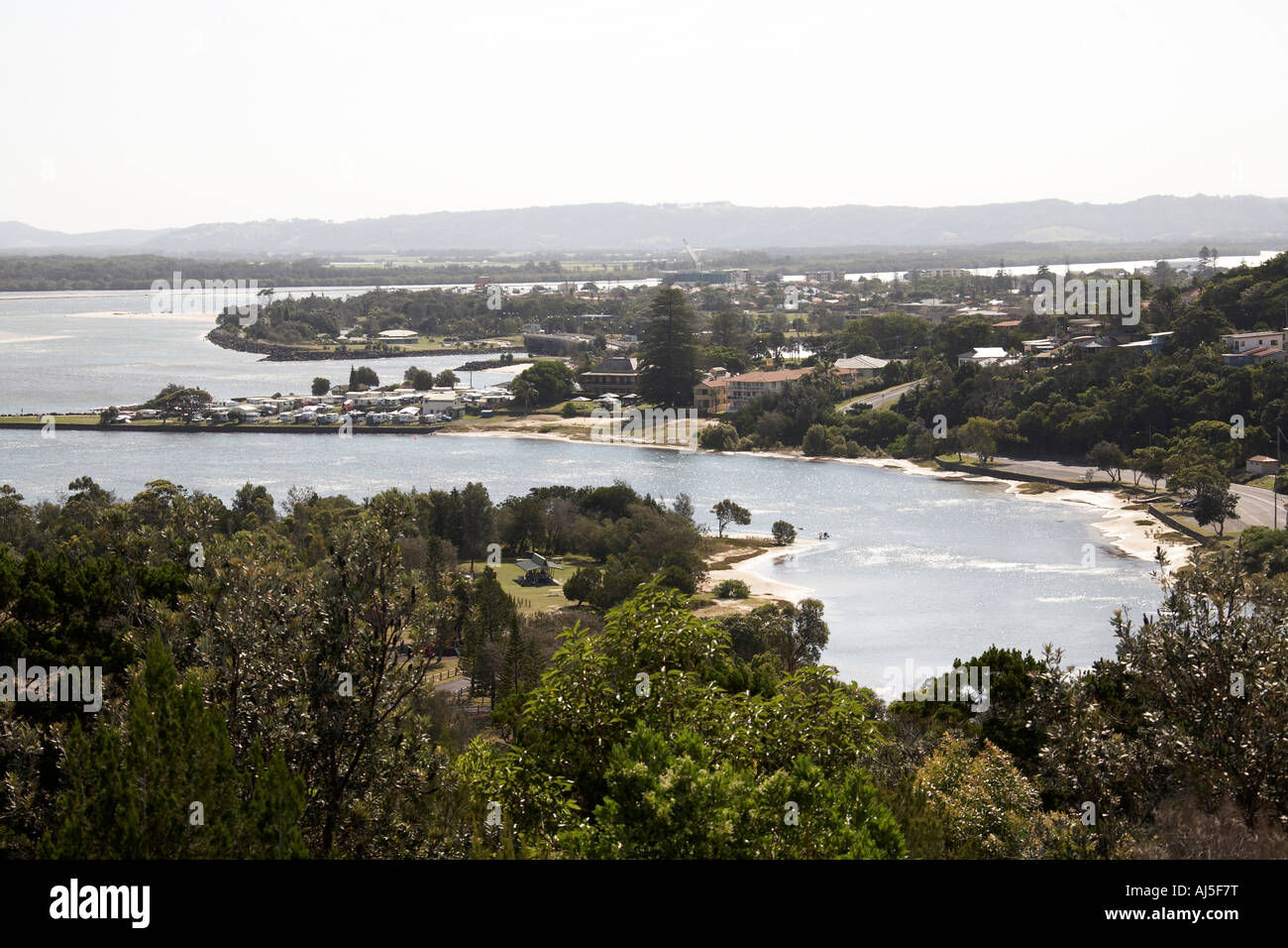River Richmond estuary at Ballina in New South Wales NSW Australia Stock Photo