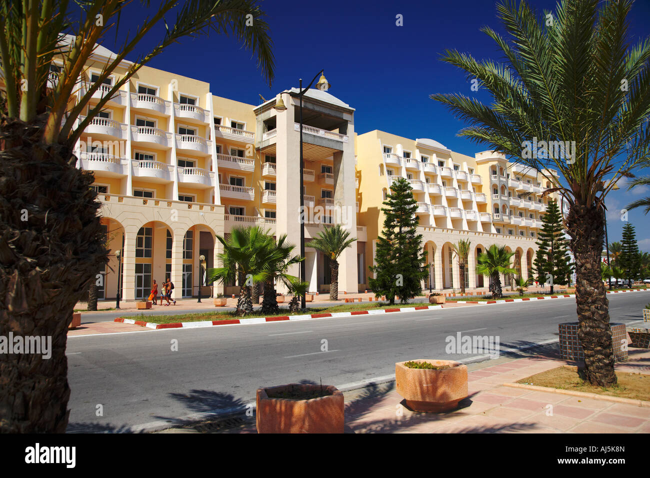 Holiday Hotel Complex Hammamet Tunisia Stock Photo