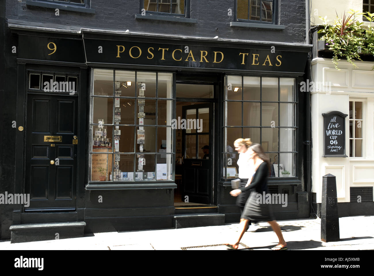 Postcard Teas Dering Street London Stock Photo Alamy