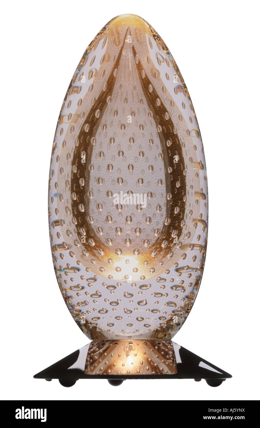 Glass table lamp Stock Photo