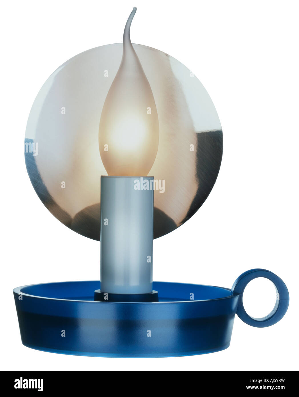 Candle style electric lamp Stock Photo