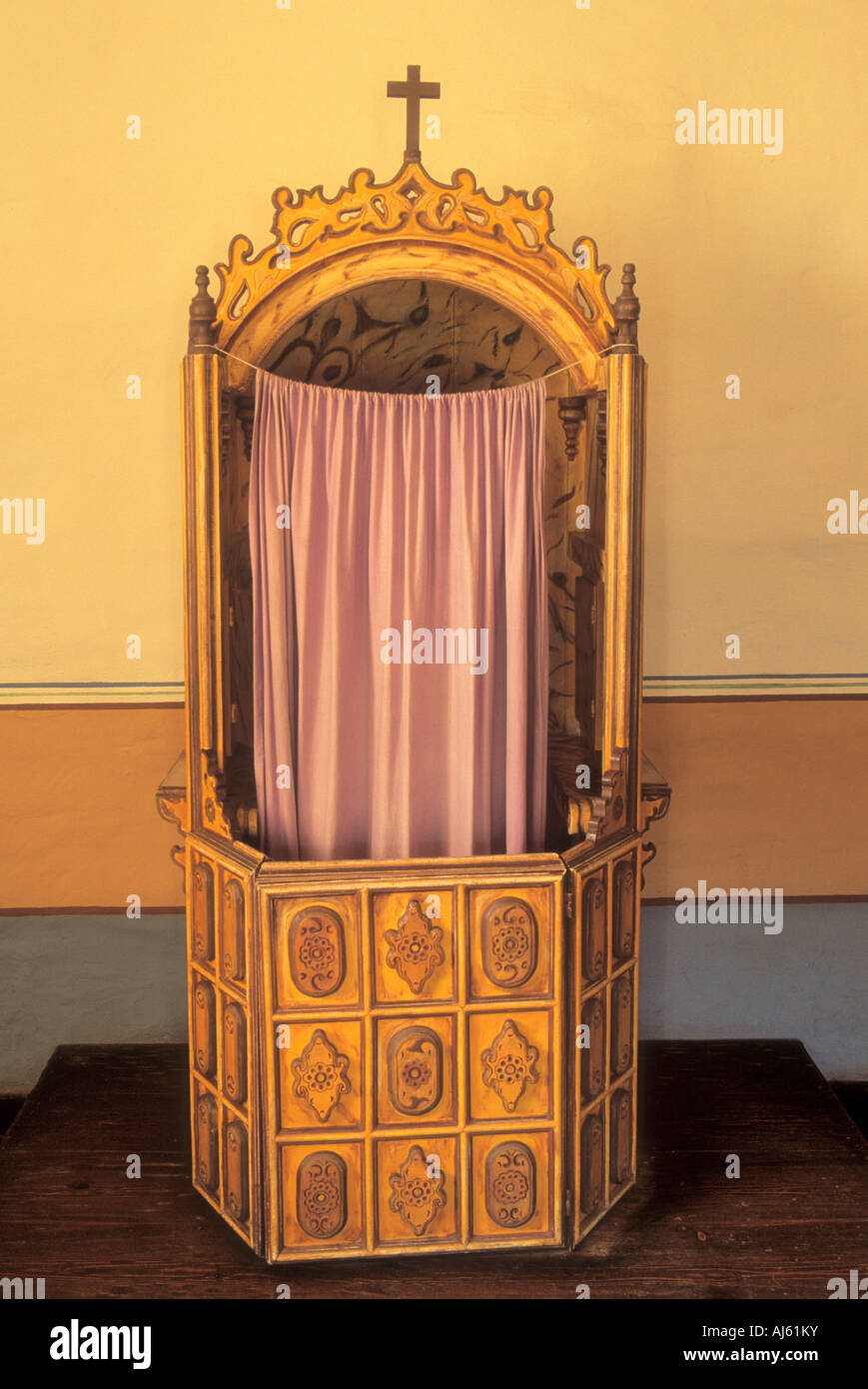 Confession Booth at Mission La Purisima State Park, California, USA