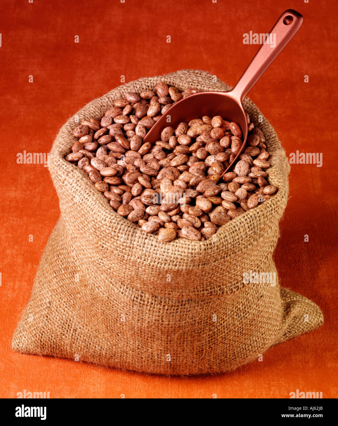 SACK OF PINTO BEANS Stock Photo Alamy