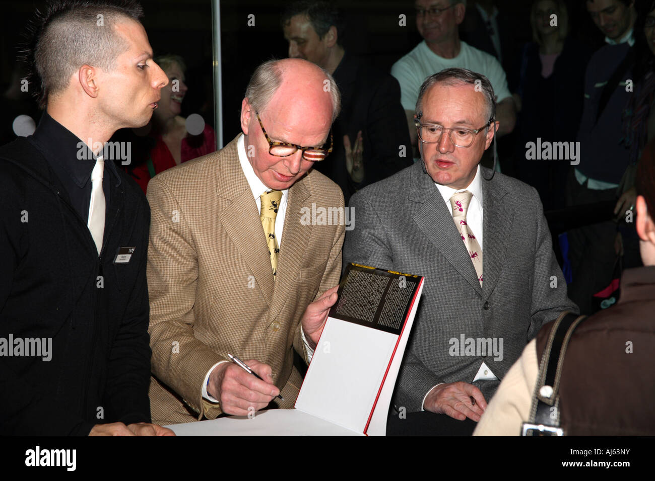 Gilbert & George Book Signing, Tate Modern, London Stock Photo