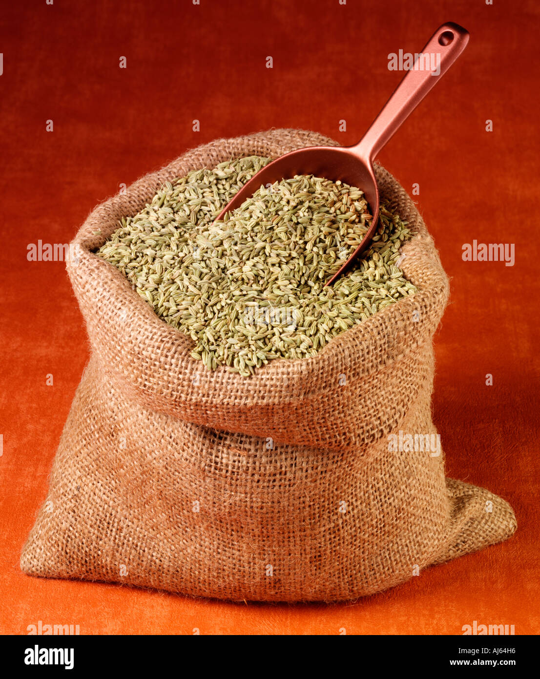 SACK OF FENNEL SEEDS Stock Photo Alamy