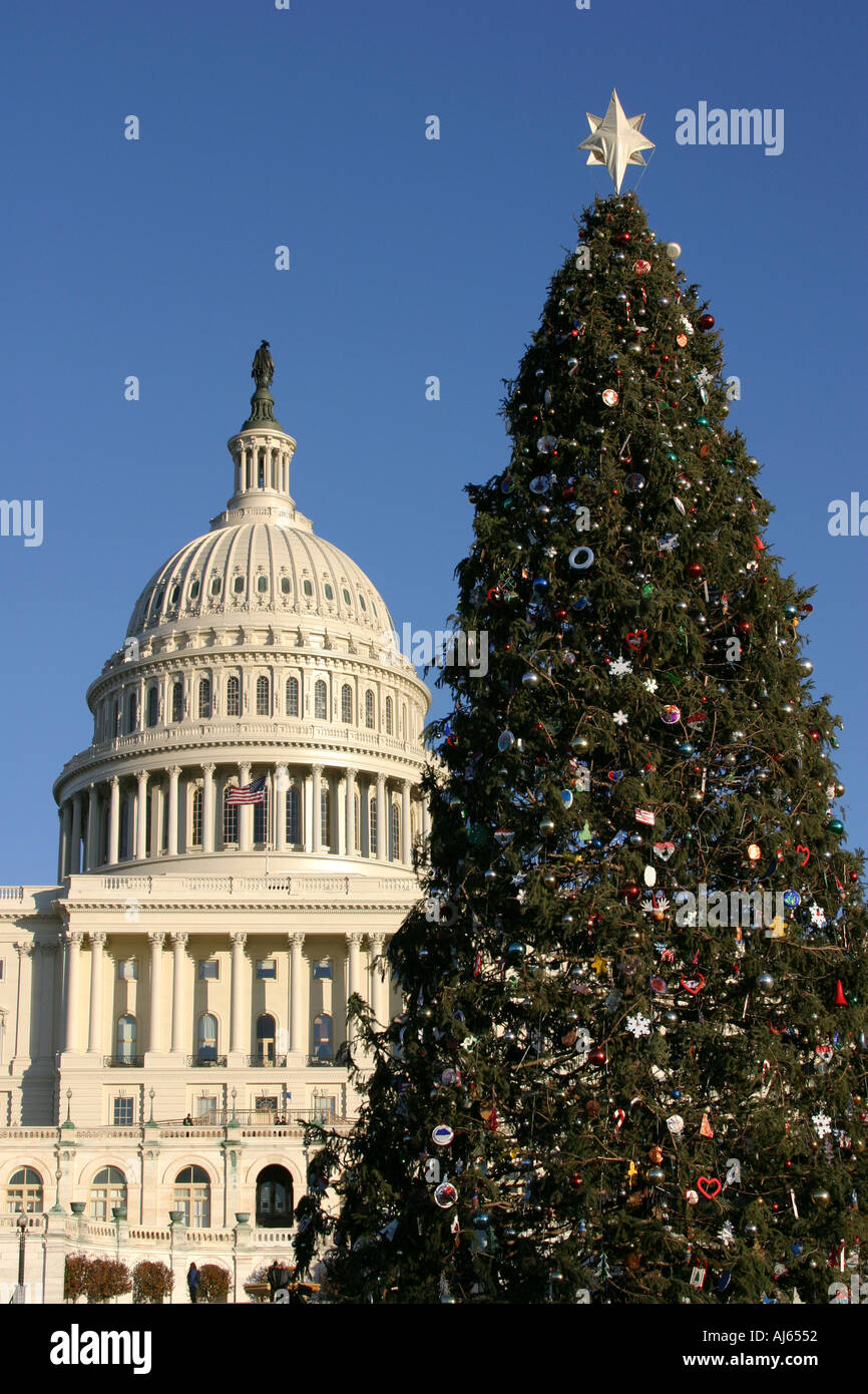 Us capitol building christmas tree hires stock photography and images
