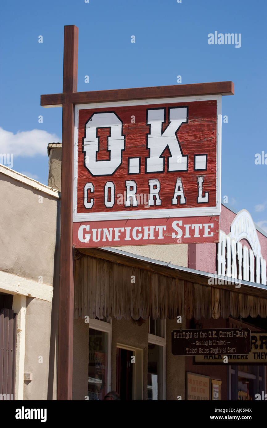 The OK Corral Tombstone Arizona Stock Photo