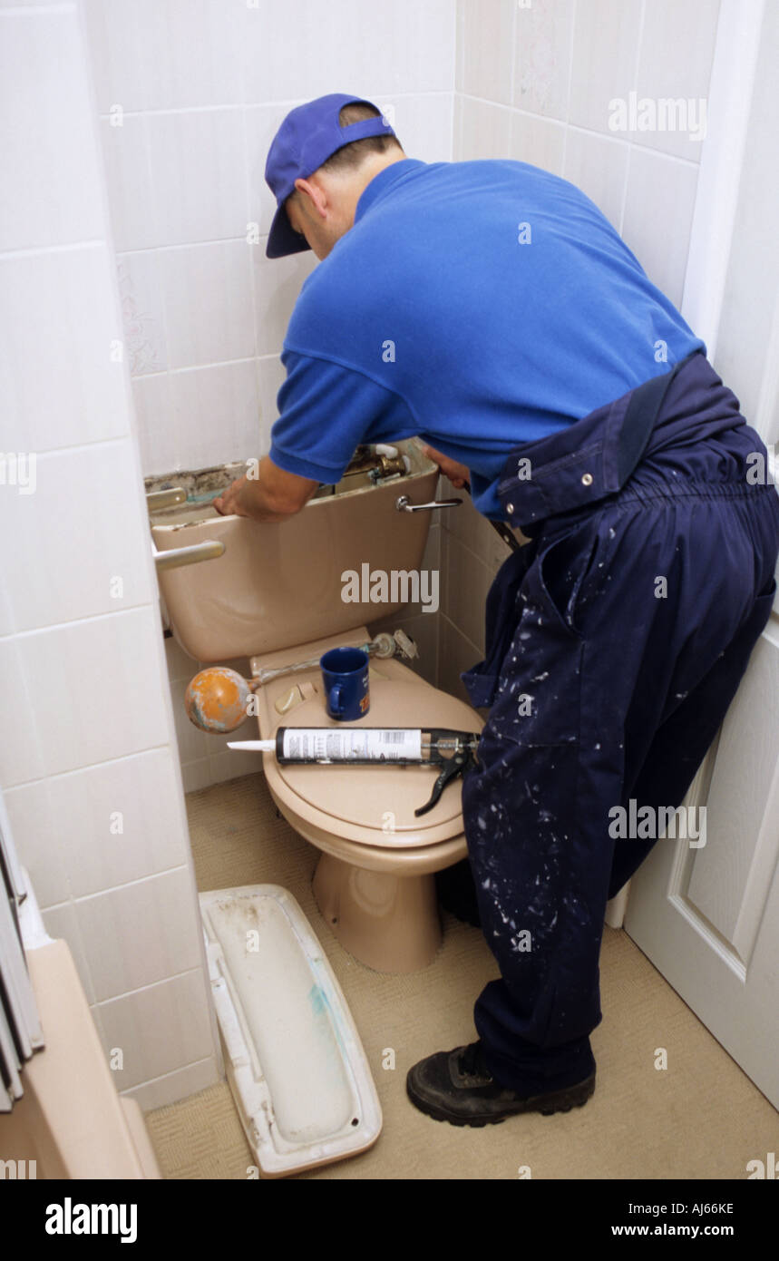 Plumber toilet hires stock photography and images Alamy