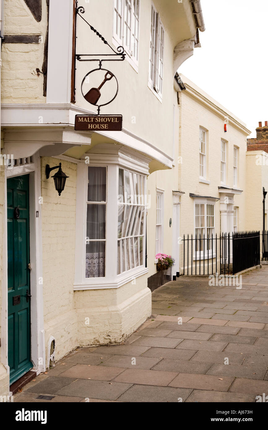UK Kent Sandwich Delf Street Malt Shovel House with bulging