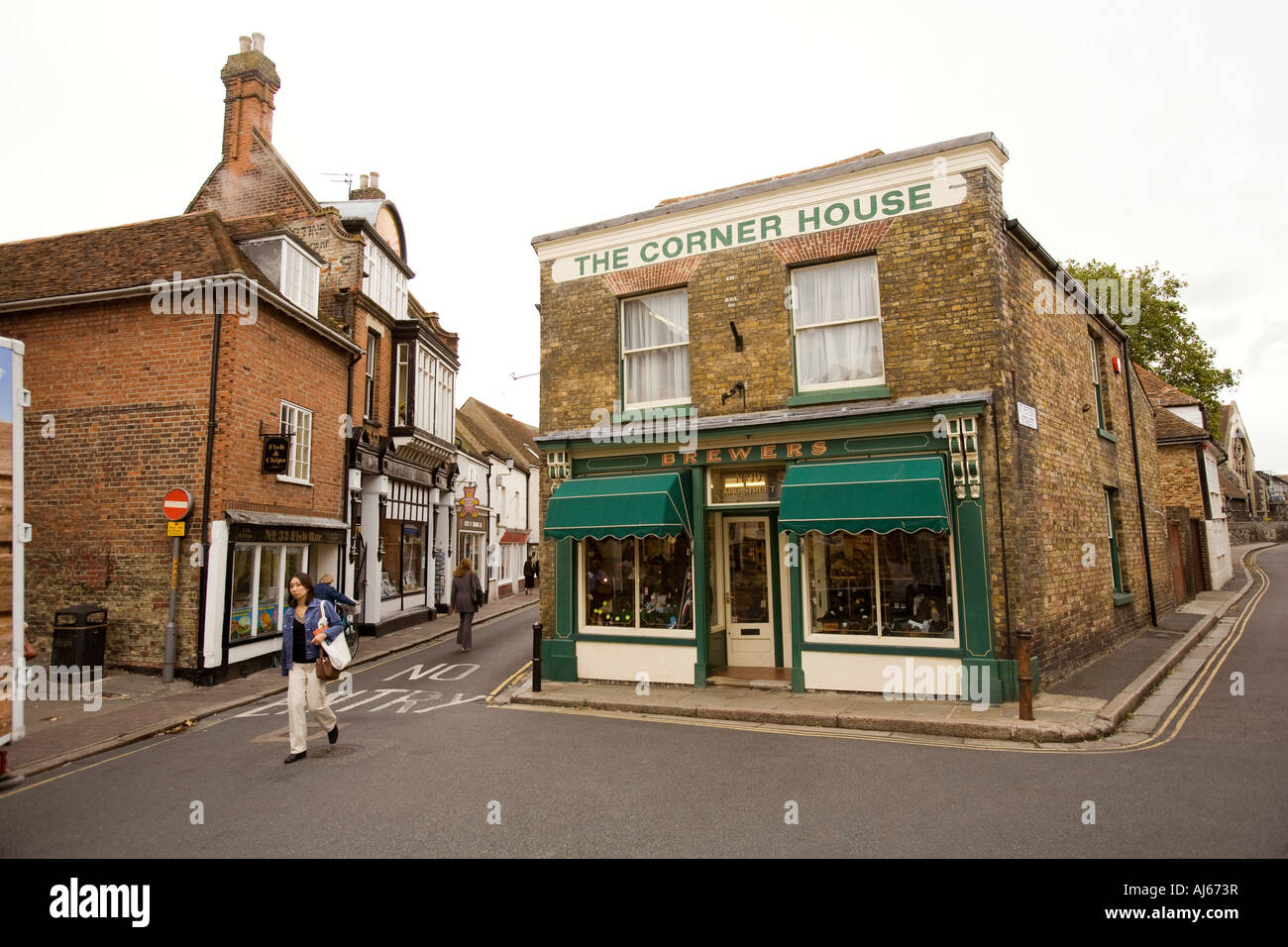 UK Kent Sandwich King Street The Corner House Brewers shoe shop in