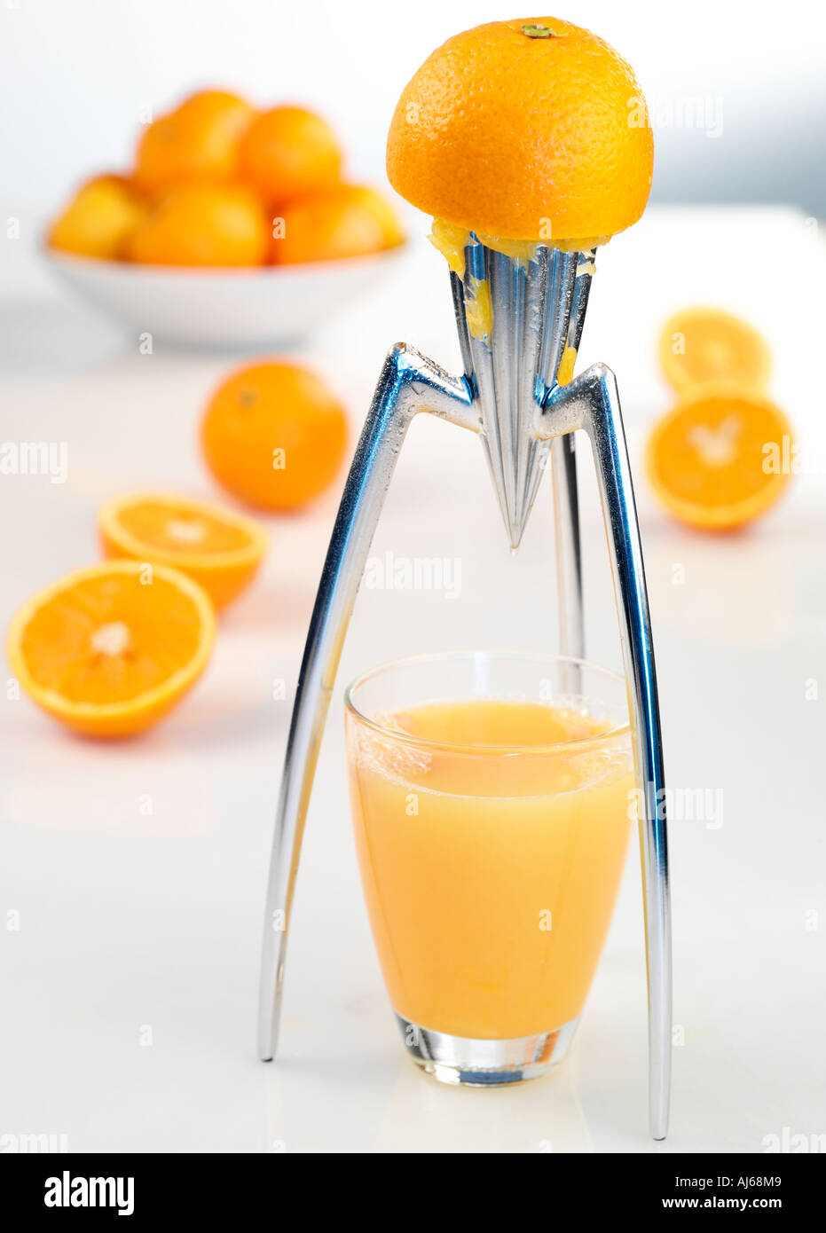 Manual juice squeezer for citrus fruits isolated Vector Image