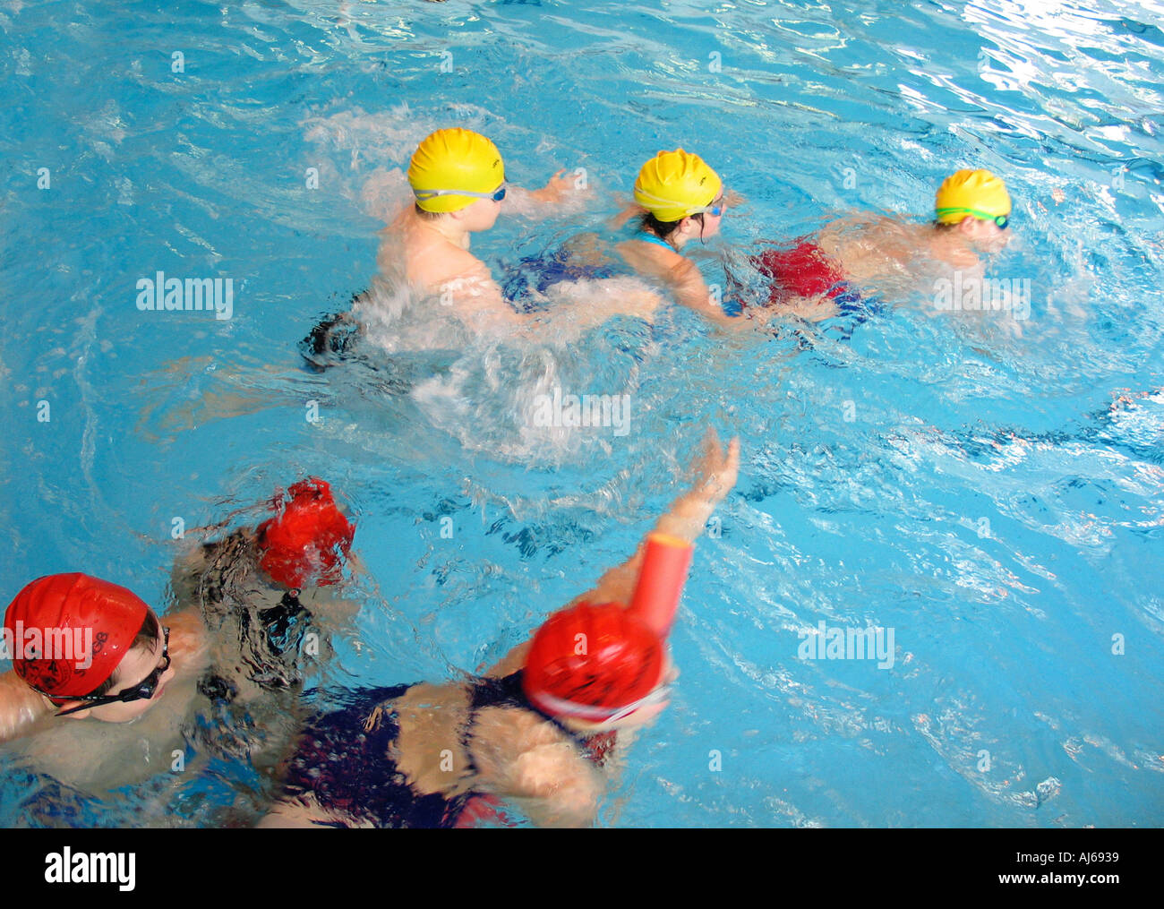 Primary school swimming competition London UK Stock Photo Alamy