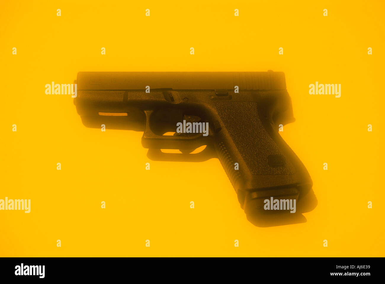 Glock model 19 9mm pistol Property Released Image Stock Photo