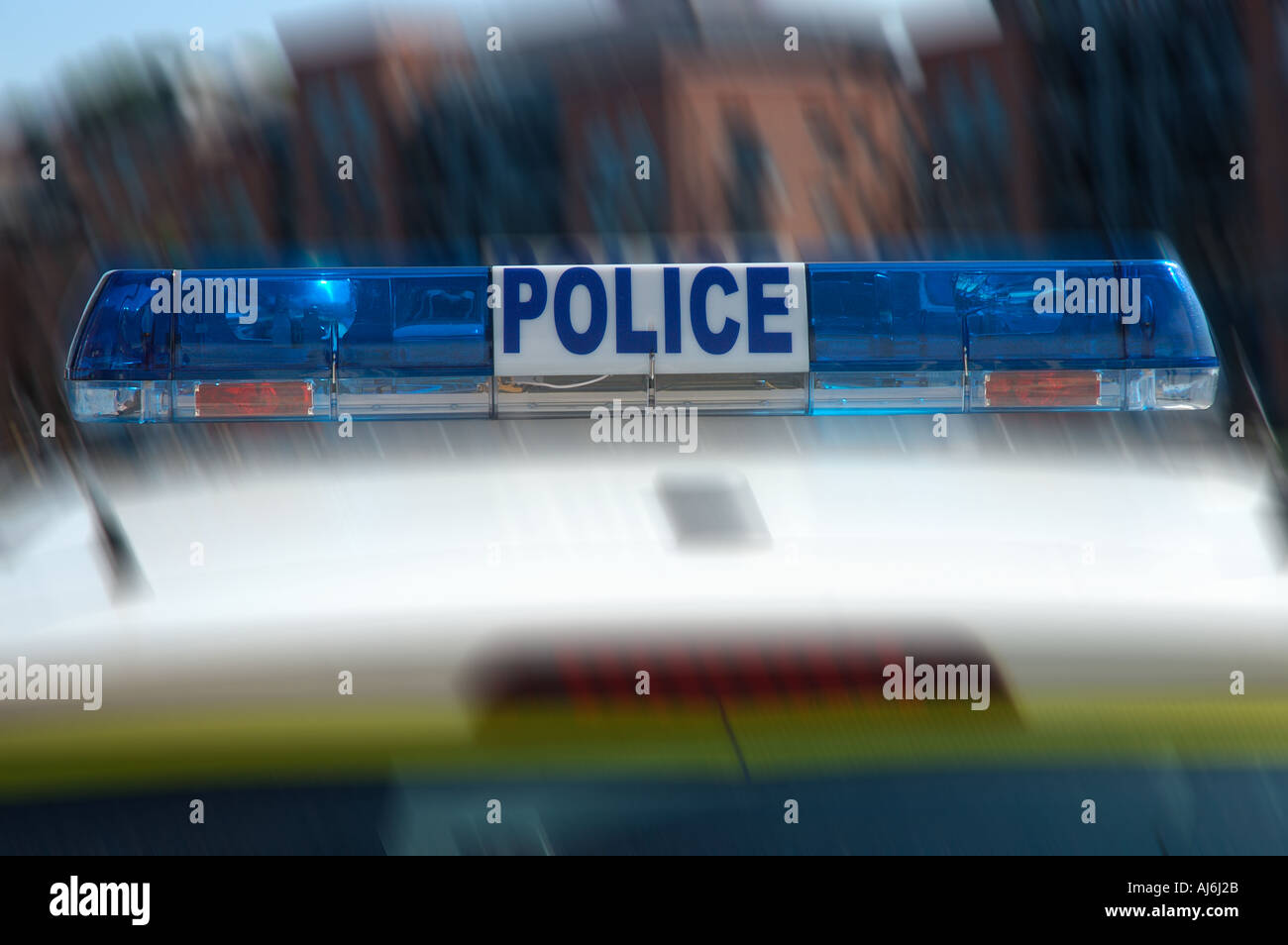 Police car lights uk hi-res stock photography and images - Alamy