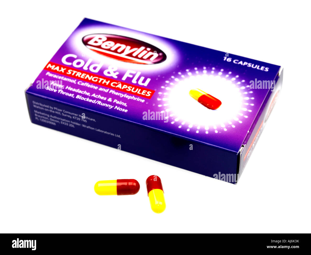 Benylin Cold and Flu Capsules Stock Photo Alamy
