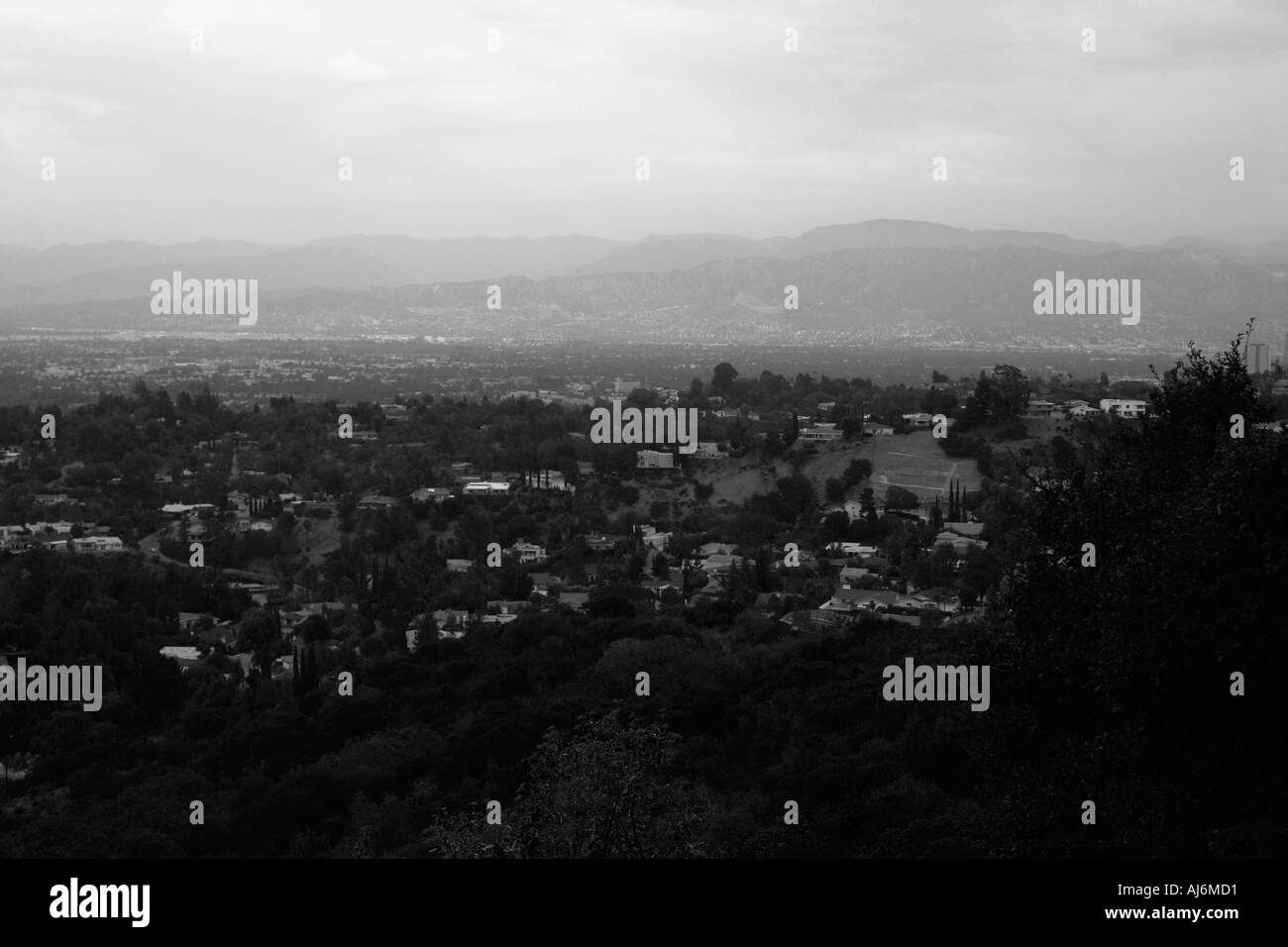 Los Angeles CA landscape Stock Photo