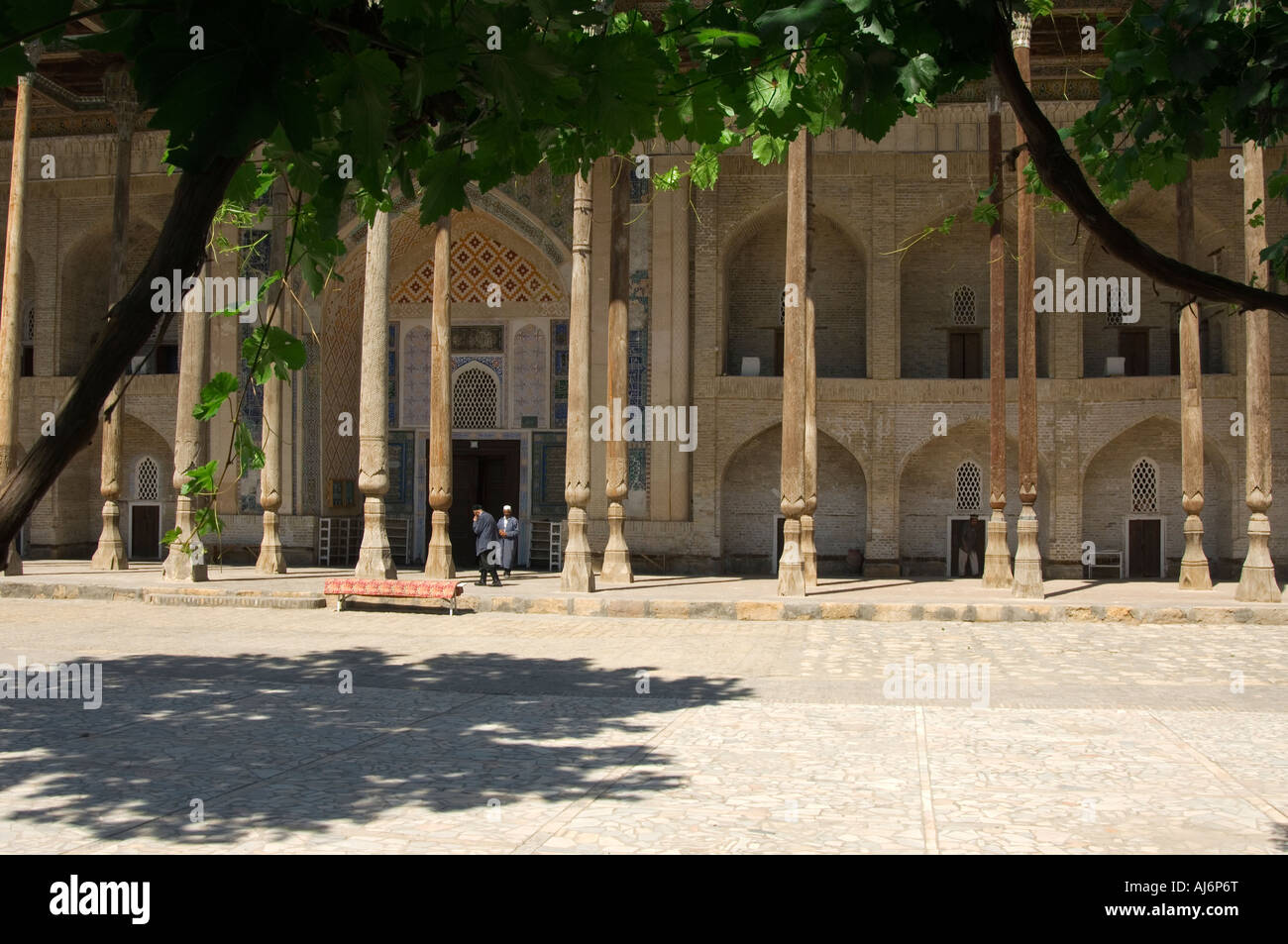 Bukhara Bolo Hauz Stock Photo