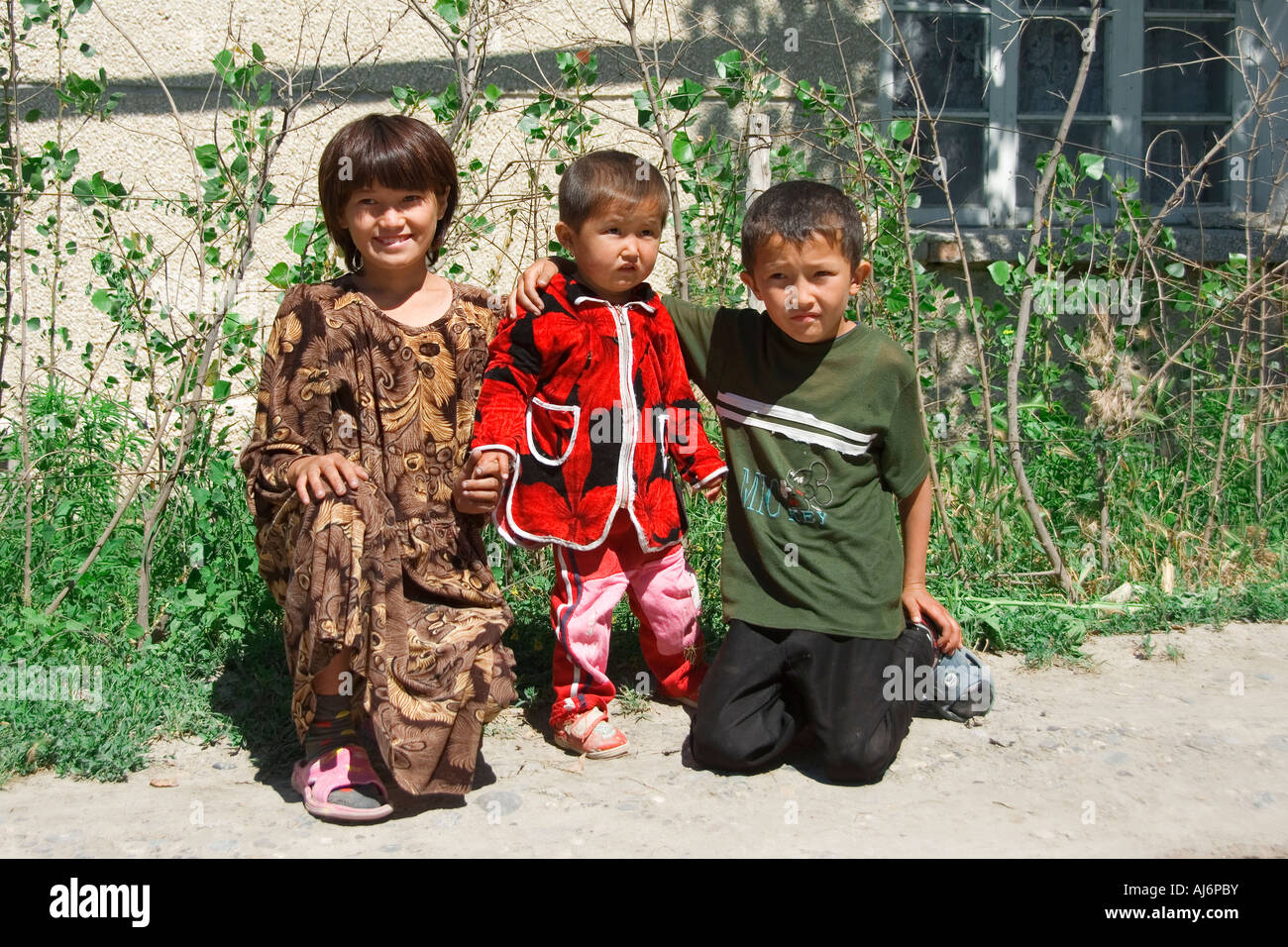 Uzbek children Uzbekistan Stock Photo - Alamy