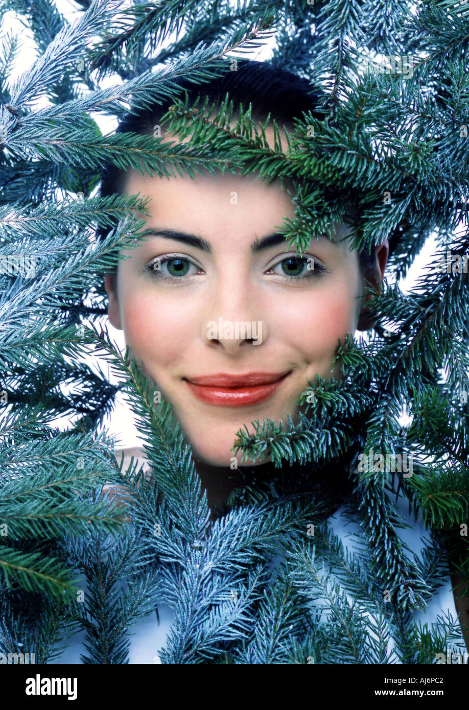 Happy pretty brunette woman in hi-res stock photography and images - Alamy