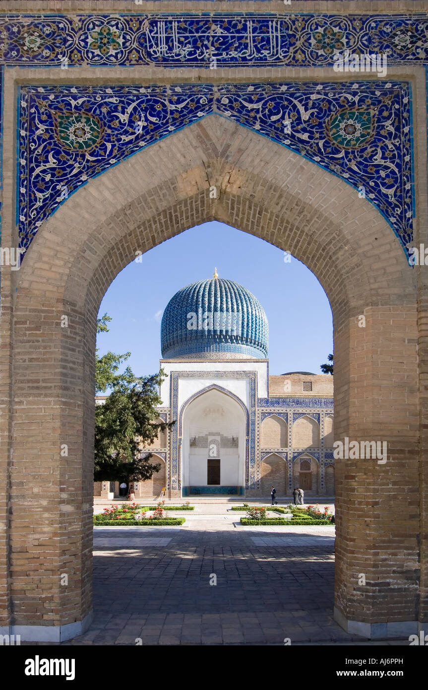 Guri Amir Mausoleum Samarkand Stock Photo