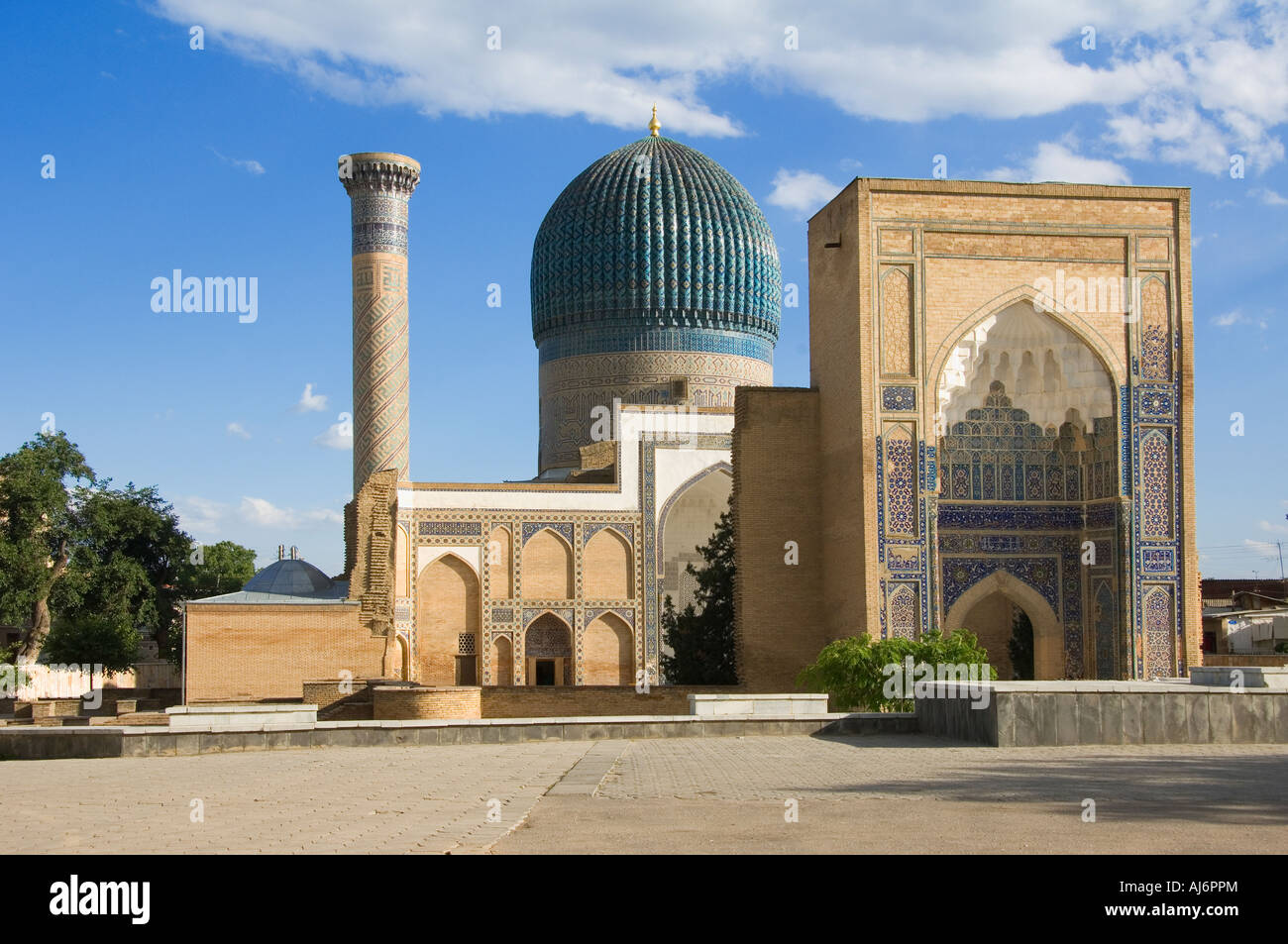 Guri Amir Mausoleum Samarkand Stock Photo