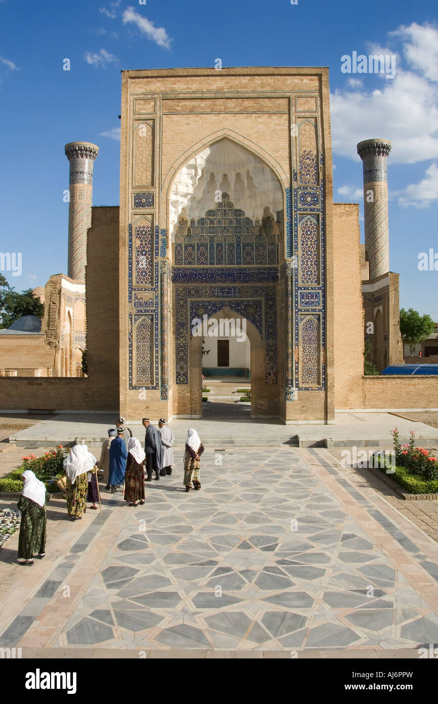 Guri Amir Mausoleum Samarkand Stock Photo