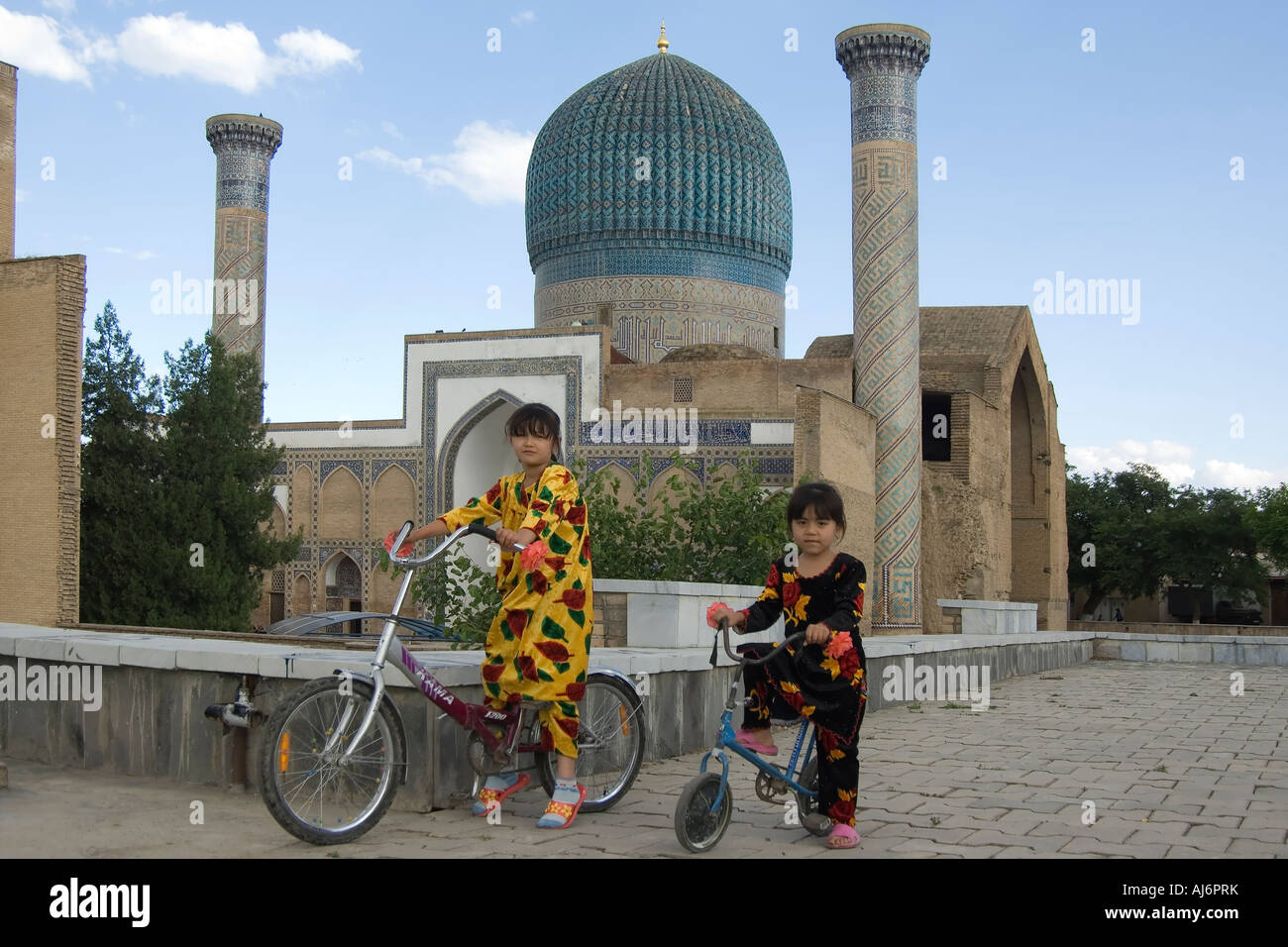 Guri Amir Mausoleum Samarkand Stock Photo