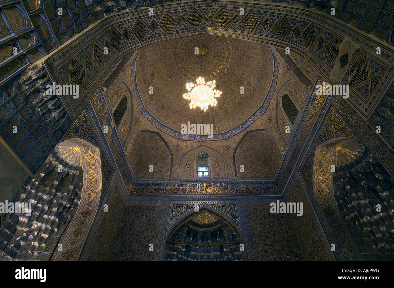 Guri Amir Mausoleum Samarkand Stock Photo