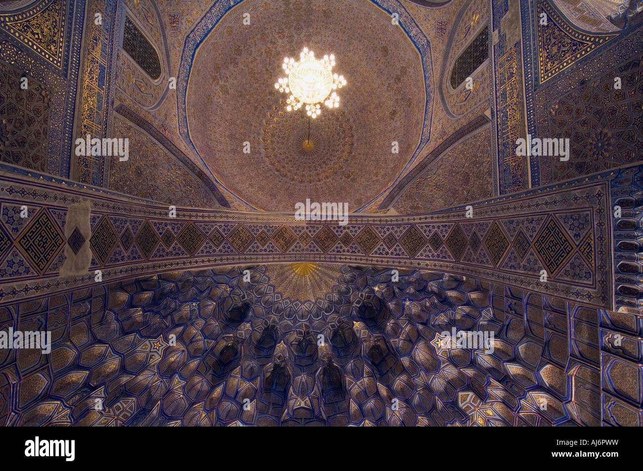 Guri Amir Mausoleum Samarkand Stock Photo