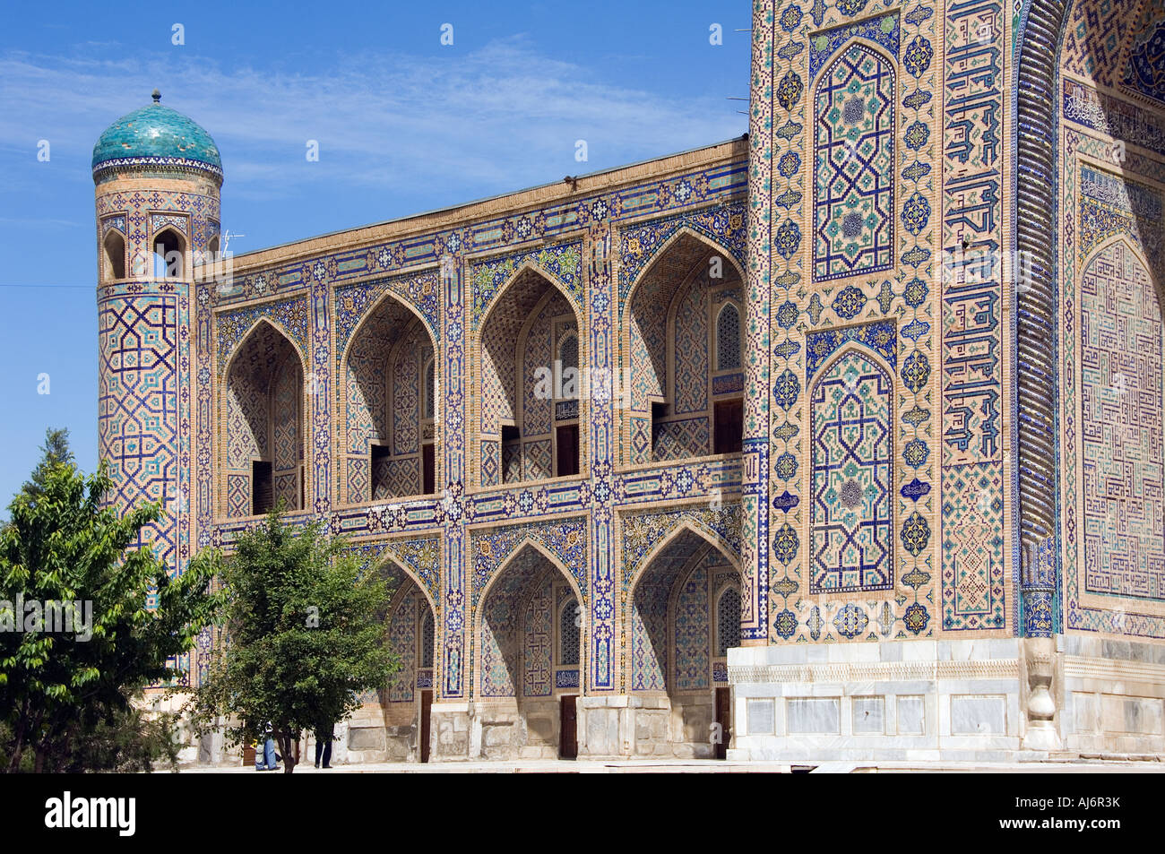 Tilla Kari  Medressa Registan, Samarkand Stock Photo