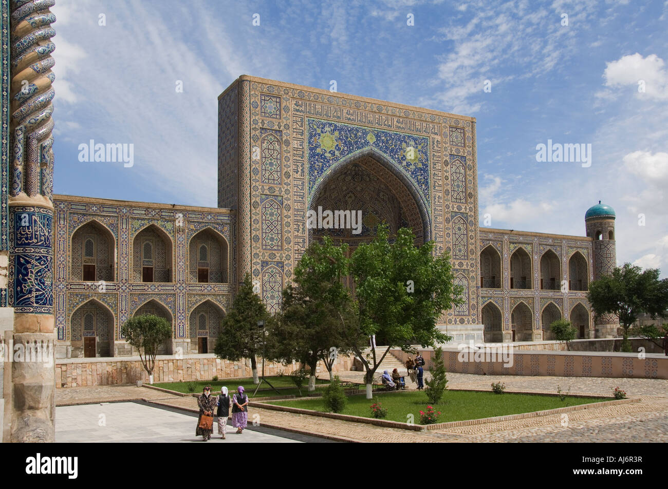 Tilla Kari  Medressa Registan, Samarkand Stock Photo