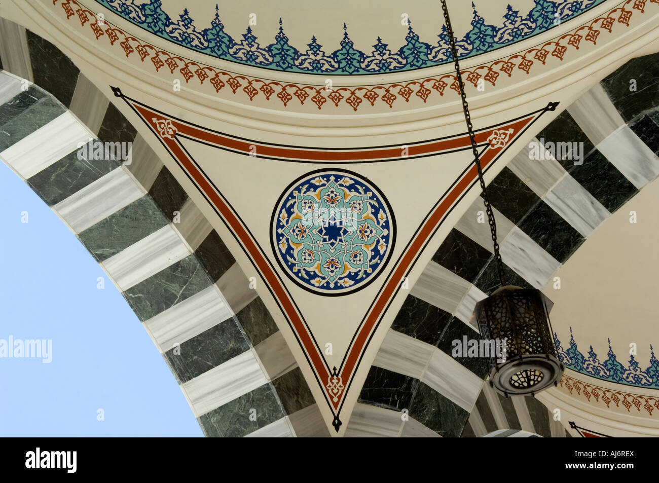 Ertogrul Gazi Mosque, Ashgabat, Turkmenistan Stock Photo