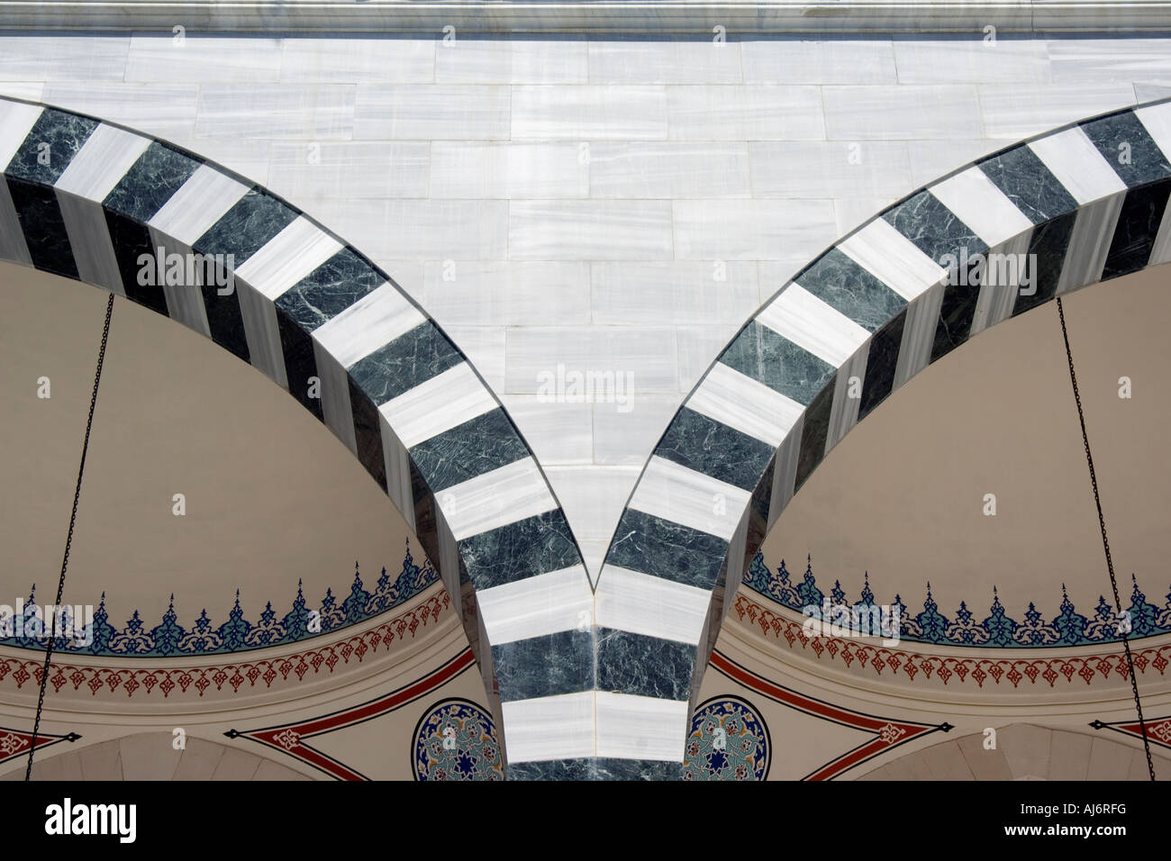 Ertogrul Gazi Mosque, Ashgabat, Turkmenistan Stock Photo