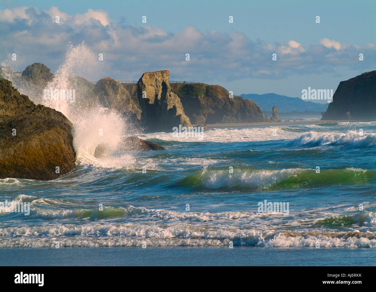 A beautiful sunny day on the southern Oregon coast in Bandon Stock Photo -  Alamy