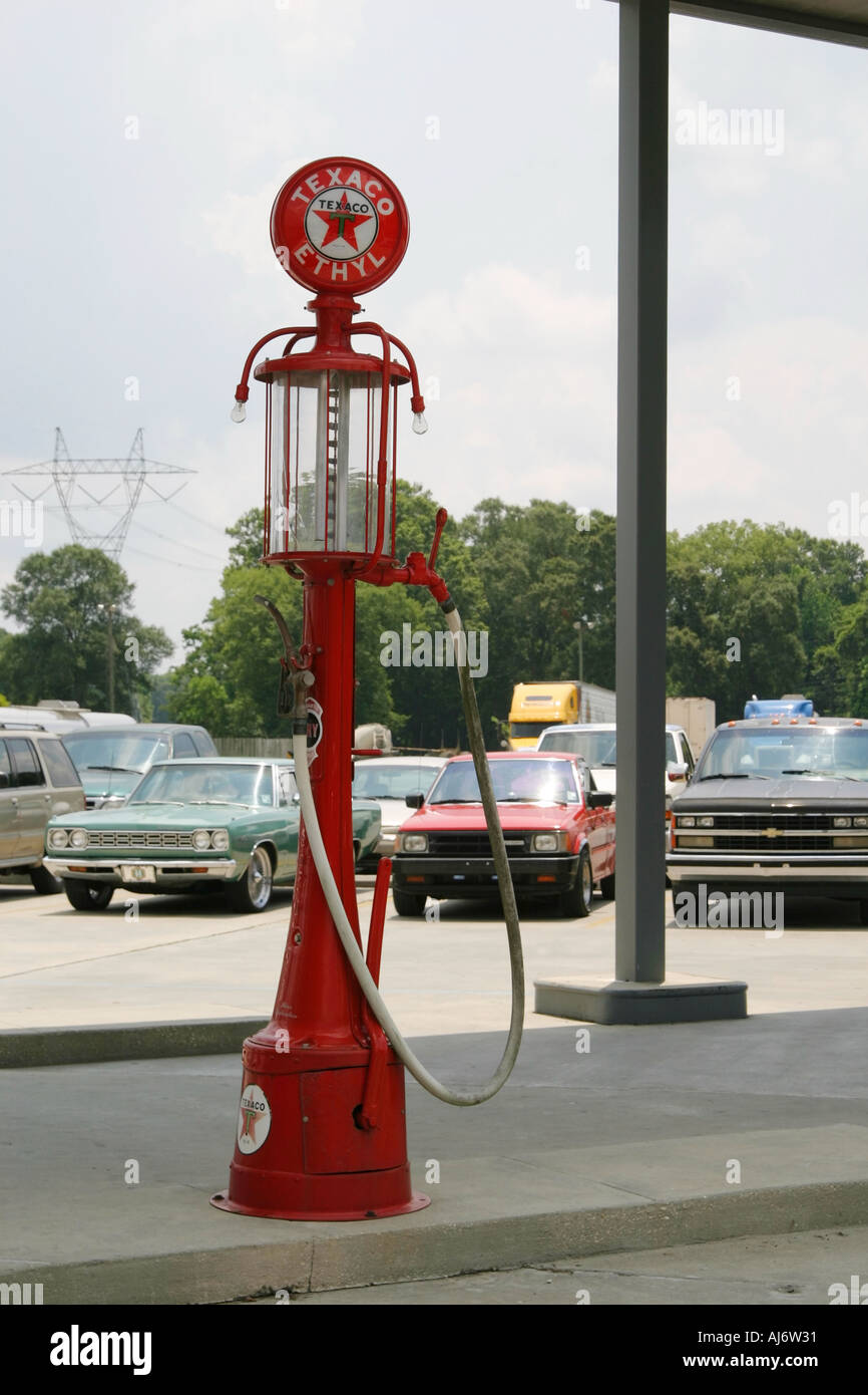 Old ethyl gas pump in Baton Rouge LA Stock Photo Alamy