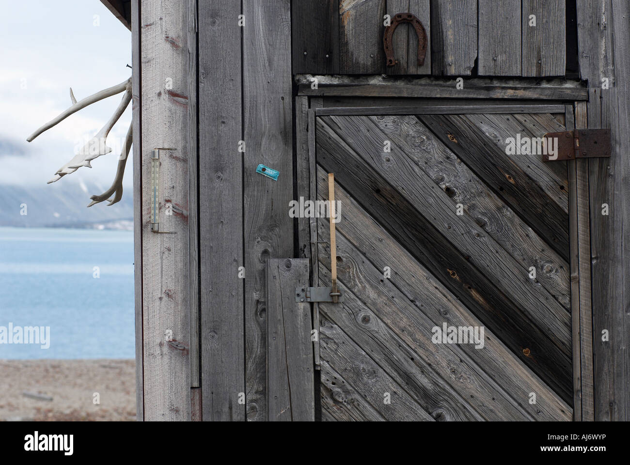 Trappers hut at Brandallaguna near Ny Alesund on Kongsfjord Spitsbergen