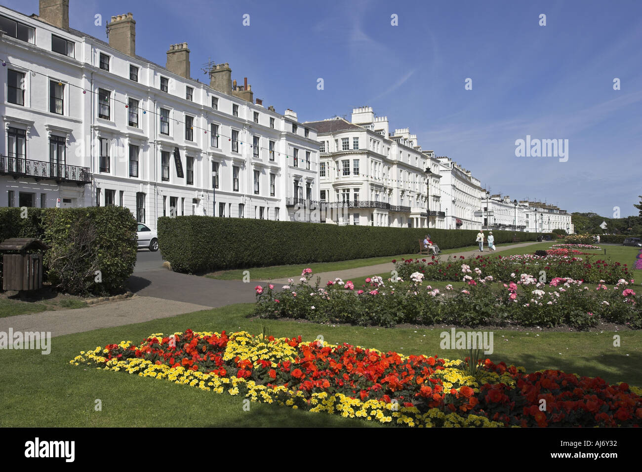 The Crescent from the Gardens Filey North Yorkshire UK Stock Photo Alamy
