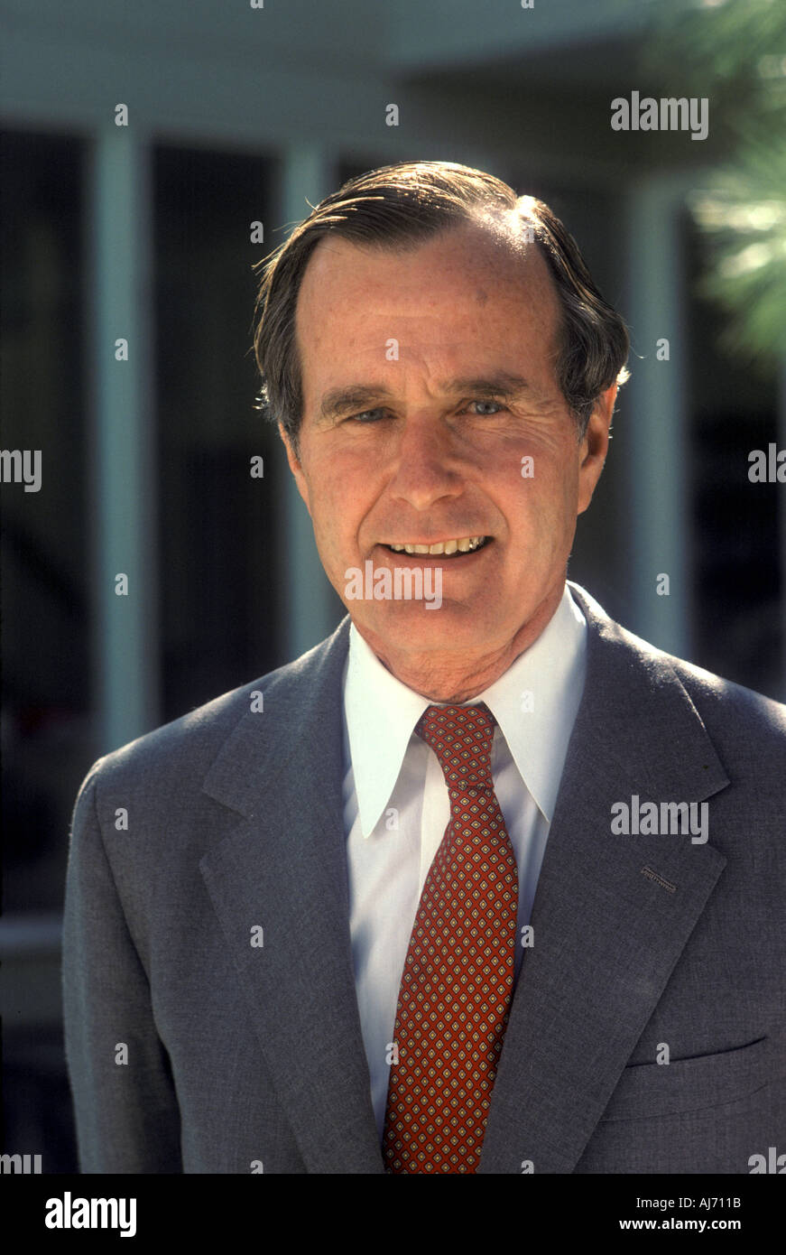 Herbert Walker Bush 41st US President Stock Photo Alamy
