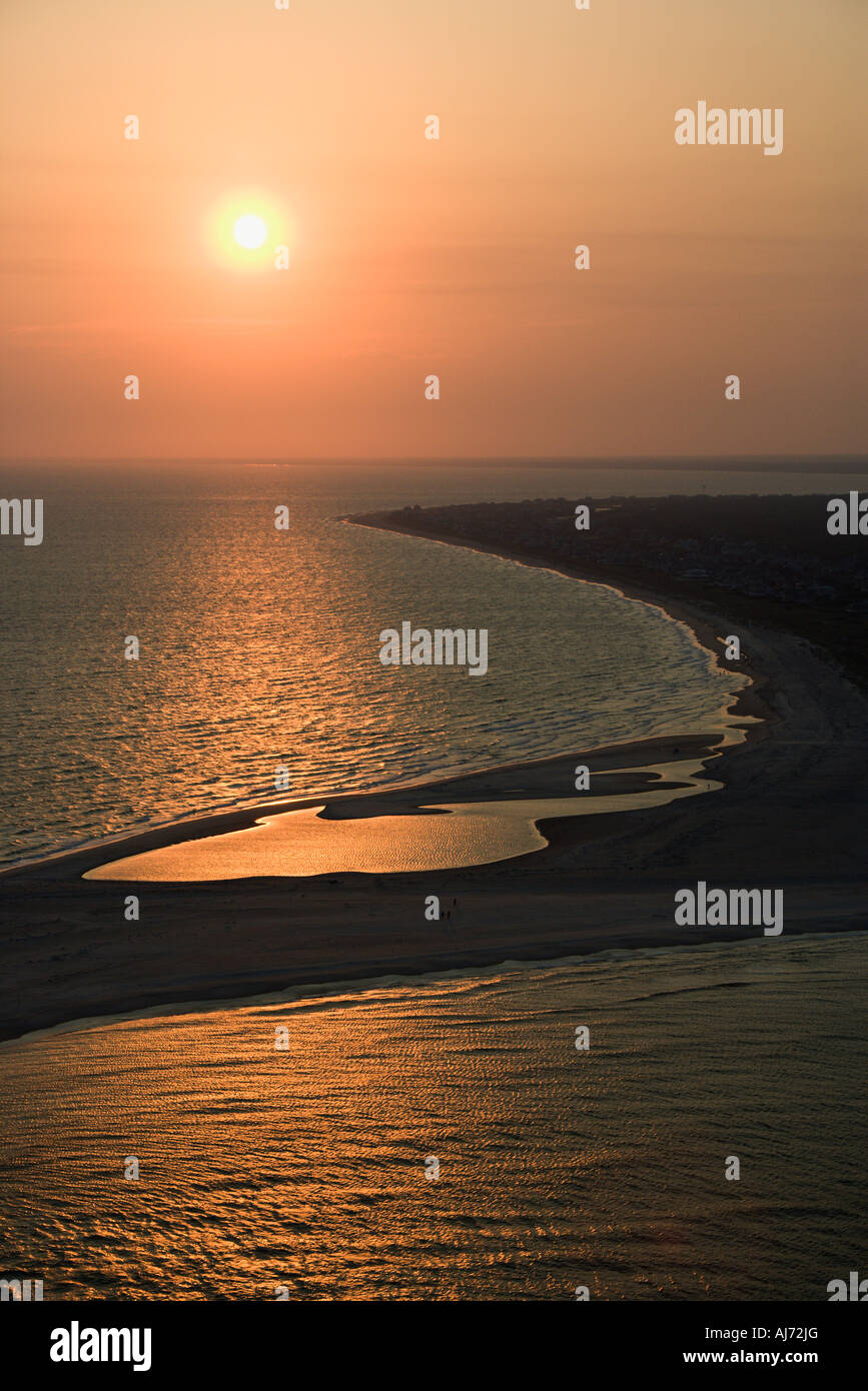 Aerial view serene ocean sun hi-res stock photography and images - Alamy