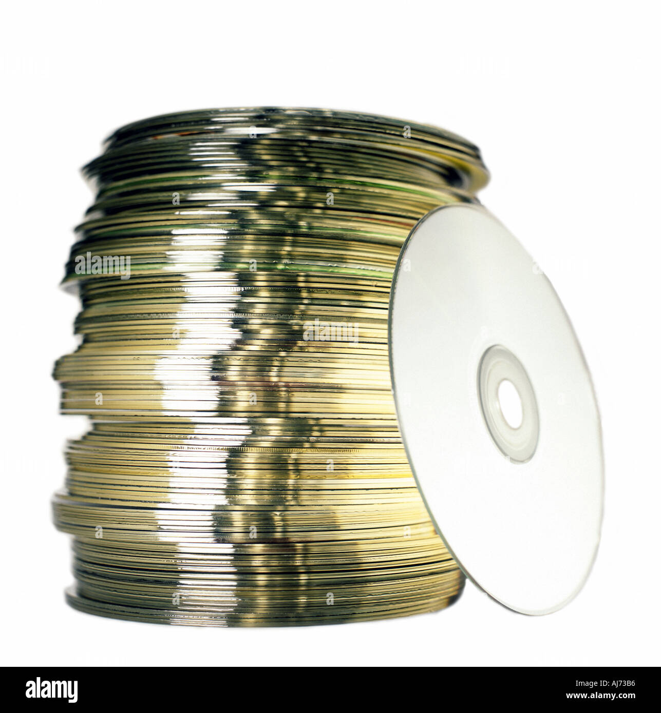 Stack of CDs Stock Photo