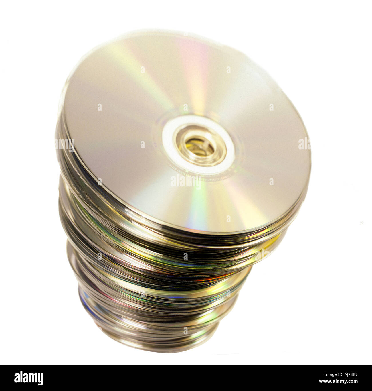 Stack of CDs Stock Photo