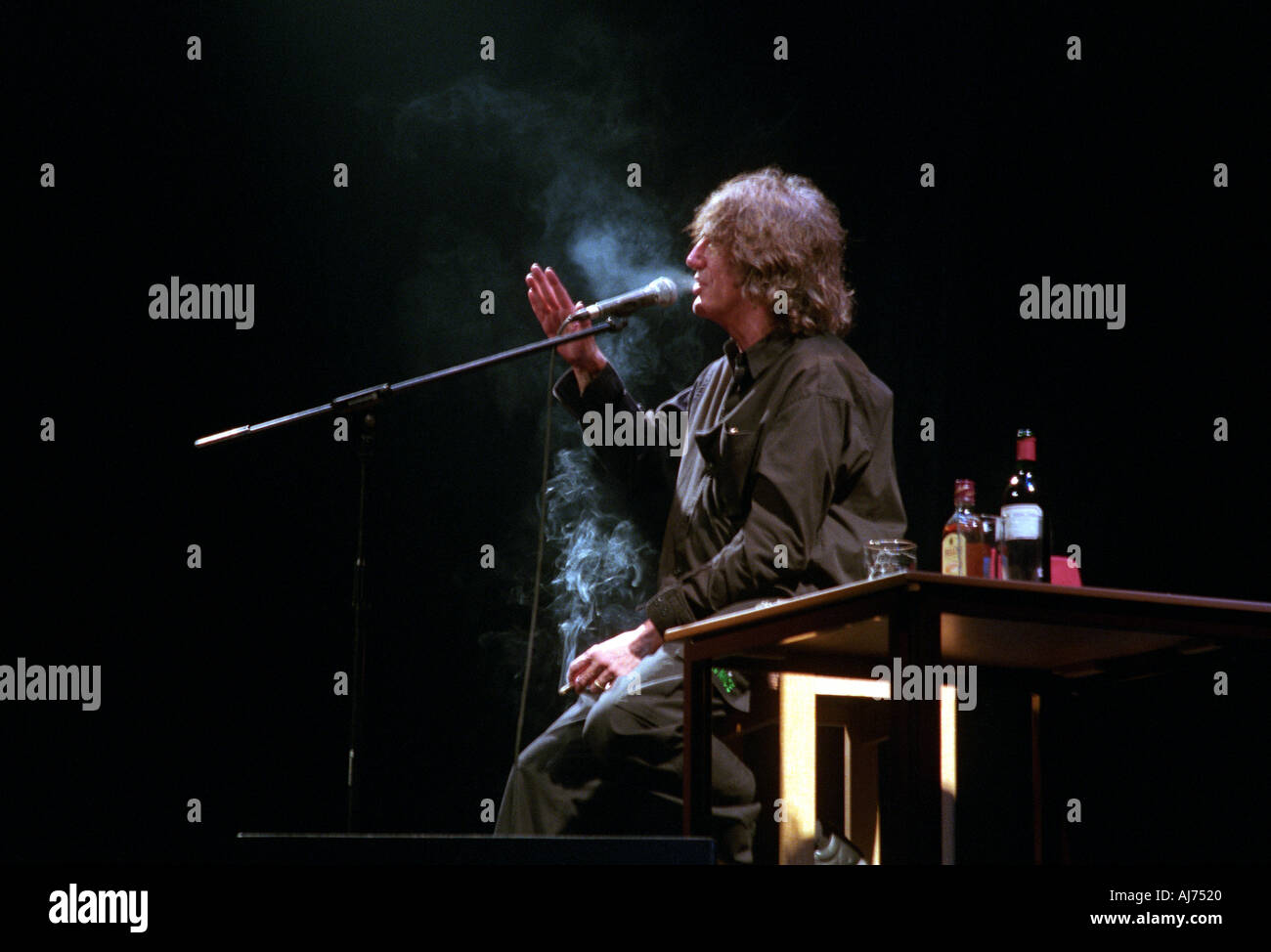 Howard Marks on stage in Chesterfield, South Yorkshire, England, UK, Europe Stock Photo