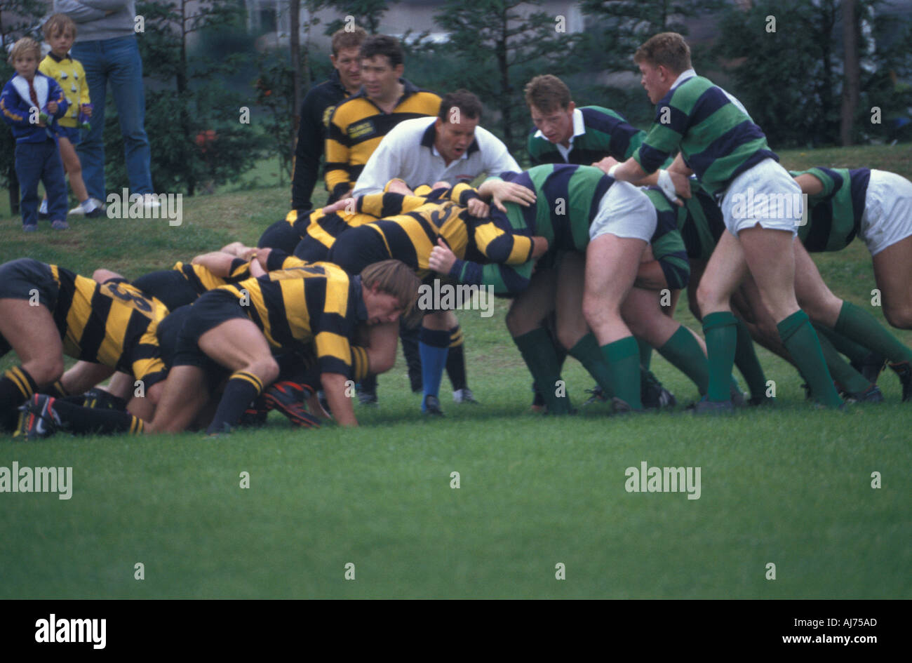 Rugby union Boroughmuir v Wakefield UK Stock Photo