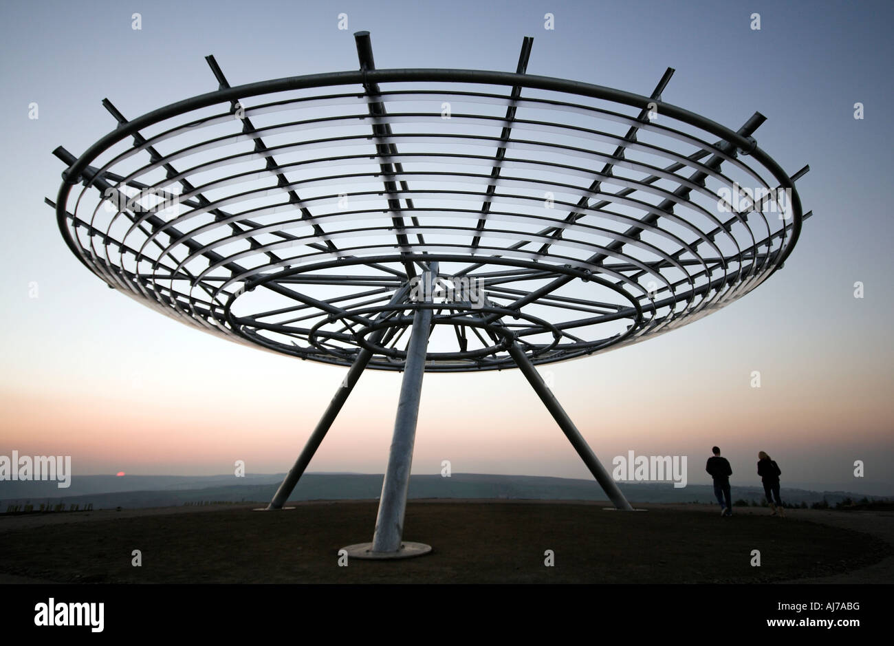 Sculpture, the Halo, Panopticon, Haslingden, UK Stock Photo - Alamy